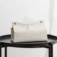 Luxus divatos modern praktikus doboz papír zsebkendők mesterséges bőrből
