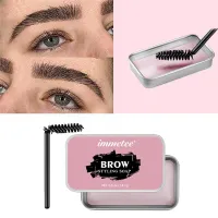 Gel wax for shaping eyebrows with Trimmer Brush