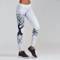 Women's leggings with tree motif