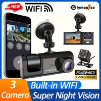 3 channels WiFi Dash Camera To Car Camera 1080P Video Recorder Rear Camera To Car DVR Accessories To Car