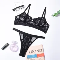 Ensemble sexy en dentelle de luxe pour femme Ellolace