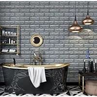 3D wallpaper on the wall / brick