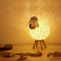 Nightlight with USB-powered lamb with adjustable clarity for the bedroom and living room