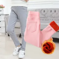 Zimowe legginsy dla dziewczyn Zimowe legginsy Firesa - różowy