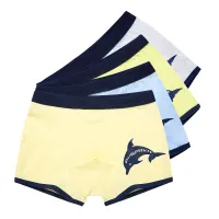 Boys boxer shorts with dolphin print - 4 pieces