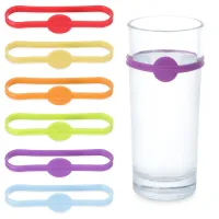 6 pieces silicone glasses strip with marking