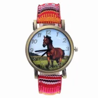 Children's watch with horse motif