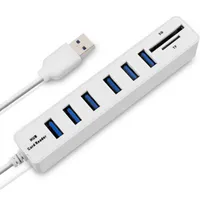 Vysokorychlostní rozbočovač USB HUB 2 v 1 čtečku SD karet - 2 barvy