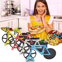 Non-stick double cutting wheels Stainless steel pizza cutter