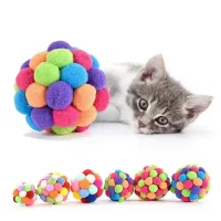 Handmade cheerful balls for cats - accessories for pets