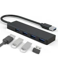 USB 3.0 HUB 4 Ports Multi Splitter Adapter OTG Expander For Computers