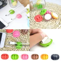 Silicone headphone holder and charging cable with single color design