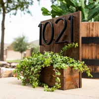Modern house numbers