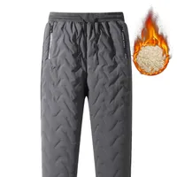 Pantalons en polaire chauds pour homme pour sports d'extérieur, camping, randonnée - coupe droite, isolés