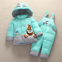 Baby winter jumpsuit Revitay 2 pcs - light blue