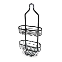 1 pc shower rack via shower head, stainless steel bathroom organizer with hooks, bathroom forged free punching wall rack, hanging shower rack for soap for shampoo, bathroom hanging shelf, bathroom accessories