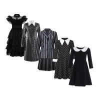 Mercredi Addams Costume Cosplay - Variations diverses