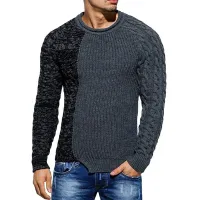 Fashionable men's knitted sweater