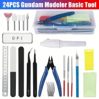 New 24-piece Basic Set For Modellers For Crafts And Hobby For Construction Cars Pro Gundam