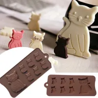 Form for chocolate decorations Cp221 - cats