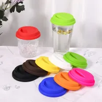 Silicone lid on the jar