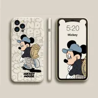 Husă de silicon pentru iPhone cu designul cuplului preferat îndrăgostit Mickey și Minnie