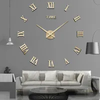 Decorative adhesive stylish clock for home