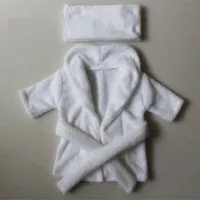 Children's set for photographing bathrobe and turban