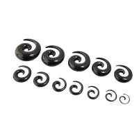 Black acrylic spiral extender