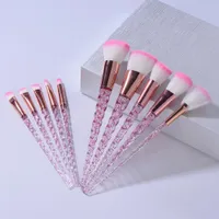 Set of professional cosmetic brushes