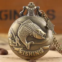 Vintage pocket watch for fisherman