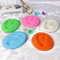 Baby handprint or footprint in different colours