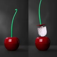 Toilet brush in the shape of a cherry