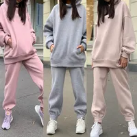 Women's casual monochrome tracksuit