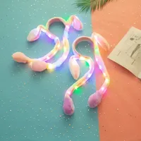Luminous cute headband with moving rabbit ears