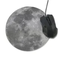 Pad pentru mouse rotund - Lună - 2 dimensiuni