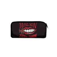 Stylish school pencil case with Maneskin band print