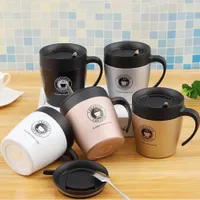 Coffee thermo mug with CafeStyle handle