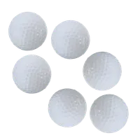 Pack of 6 golf balls with LED lights