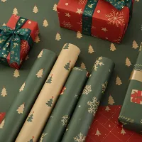 Set of 7 rolls of Christmas wrapping paper