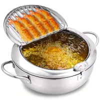 Frying pot with thermometer (19.99 cm)