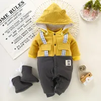 Kids warm kit - jumpsuit with hat