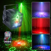 Lumini de scenă DJ Disco Party, lumini laser LED controlate vocal RGB Flash stroboscop cu control la distanță pentru Crăciun Halloween Decor Karaoke Bar KTV Bar Cadou de dans de nuntă de ziua de naștere