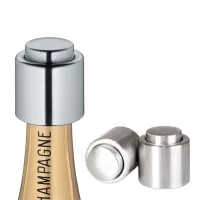 Vacuum stopper for stainless steel wine