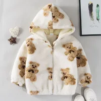 Baby cute teddy hoodie with teddy bear