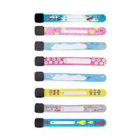 Set of reusable identification bracelets for children