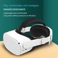 Elite Strap Compatible for Oculus Quest 2, VR Game Headstrap Adjustable VR headset Accessories for exchanging Comfortable support PU surface, light