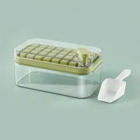 1pc Ice Cube Form with lid, Easy ice release, Practical to the freezer