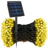 Outdoor LED chain 23 m with solar panel