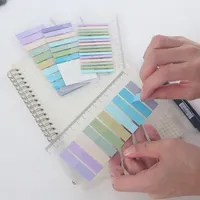 Luxus készlet pasztell post-it jegyzetek egy gyakorlati vonalzó - több színes változat Dario